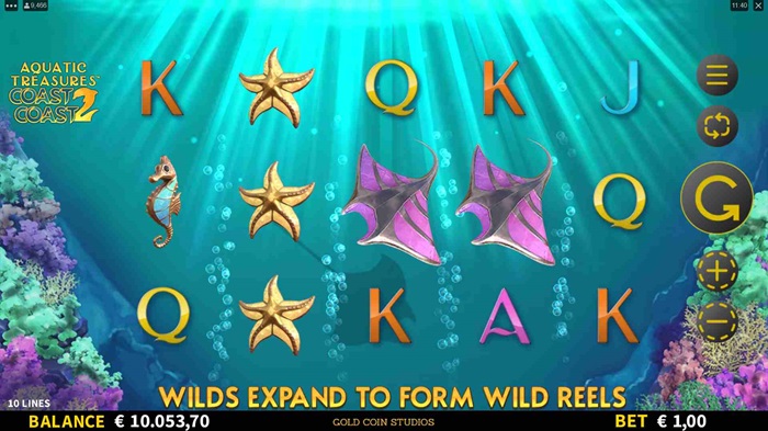 Aquatic Treasures Coast 2 Coast Online Slot Game