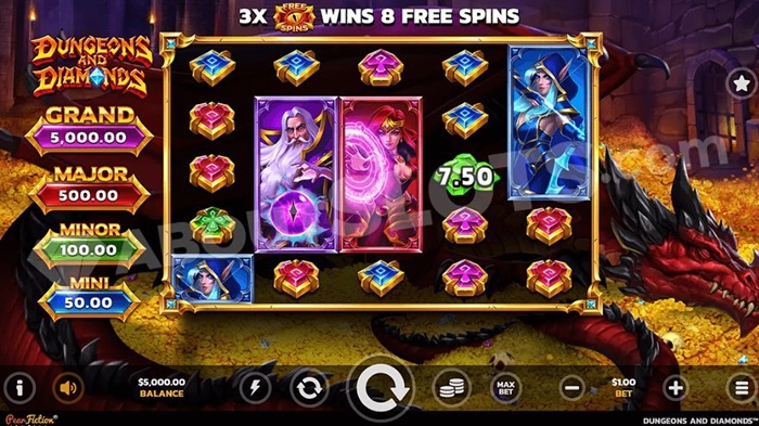 Dungeons and Diamonds Online Slot Game