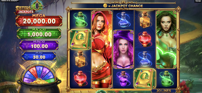 Sisters of Oz Jackpots Online Slot Game