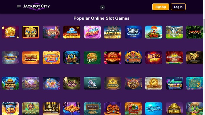 Jackpot City’s Top 40 Online Slot Games